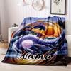 Yinyang Dolphin Customize Your Name Blanket Warm Comfortable And Soft Blankets Are Suitable For Home Chairs Office Sofas Sofas Office Camping And