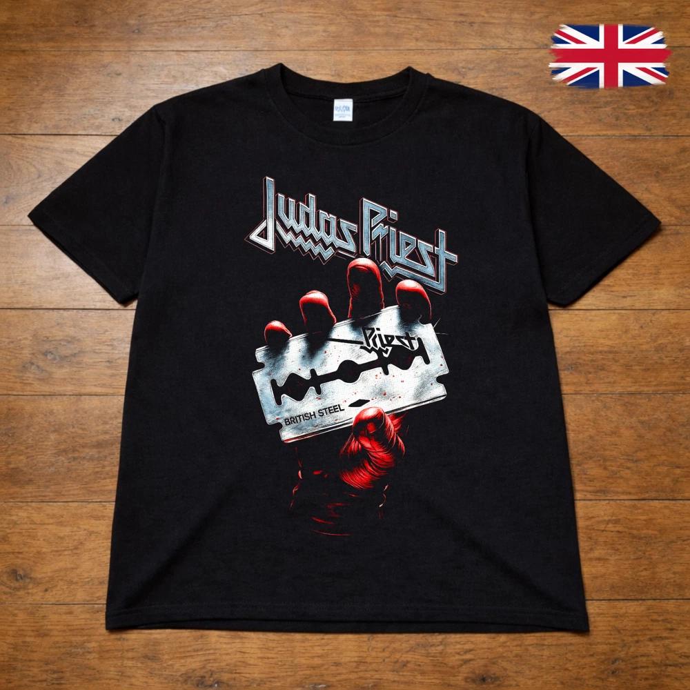 Judas Priest British Steel Razor Blade Graphic TShirt Metal Tee Adults Kids 2XL