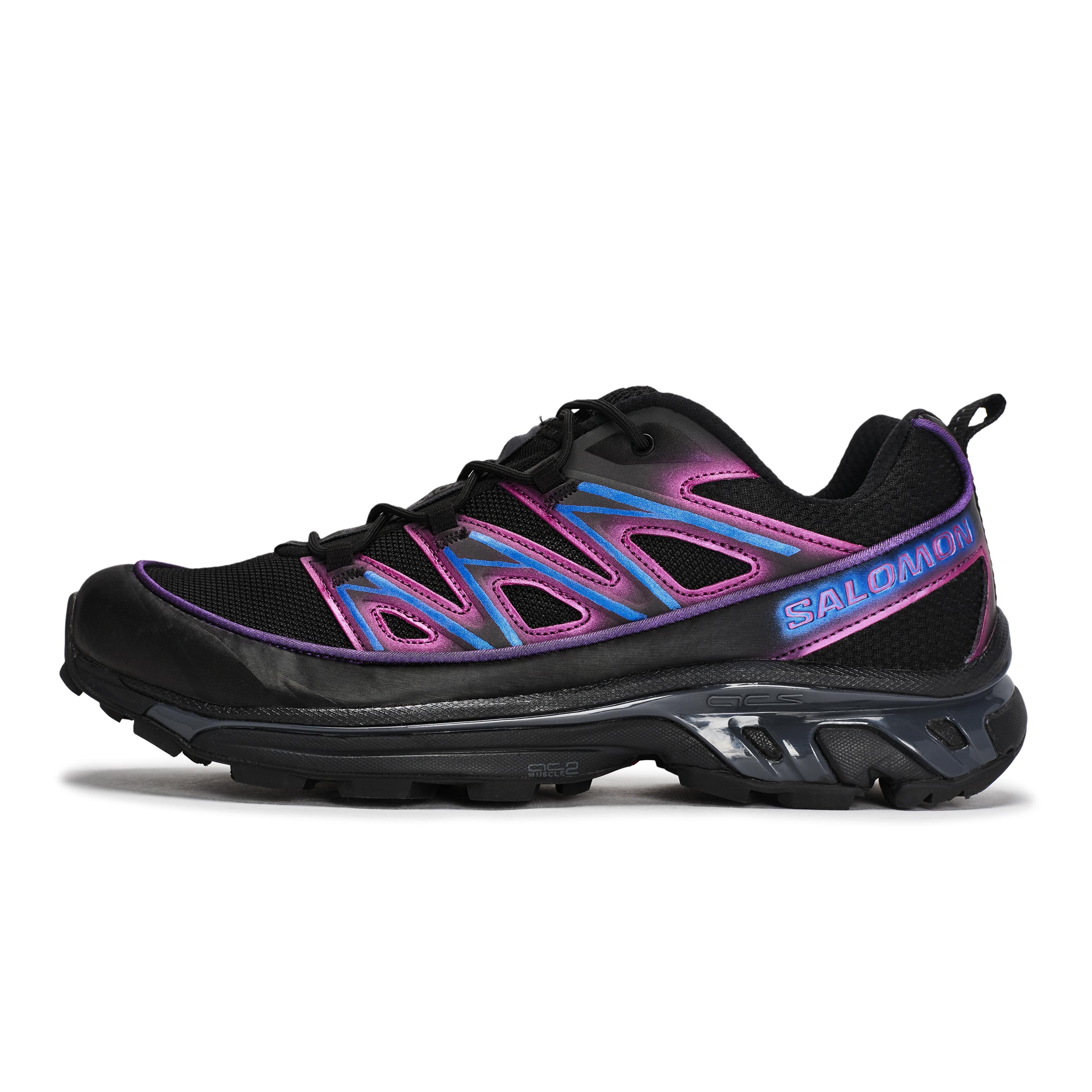 

SALOMON XT 6 811 Manufacturing, Neon Nighttime Lightweight Low top Mountaineering Hiking Shoes Unisex Black Blue Purple 417413(Team80-) 37⅓