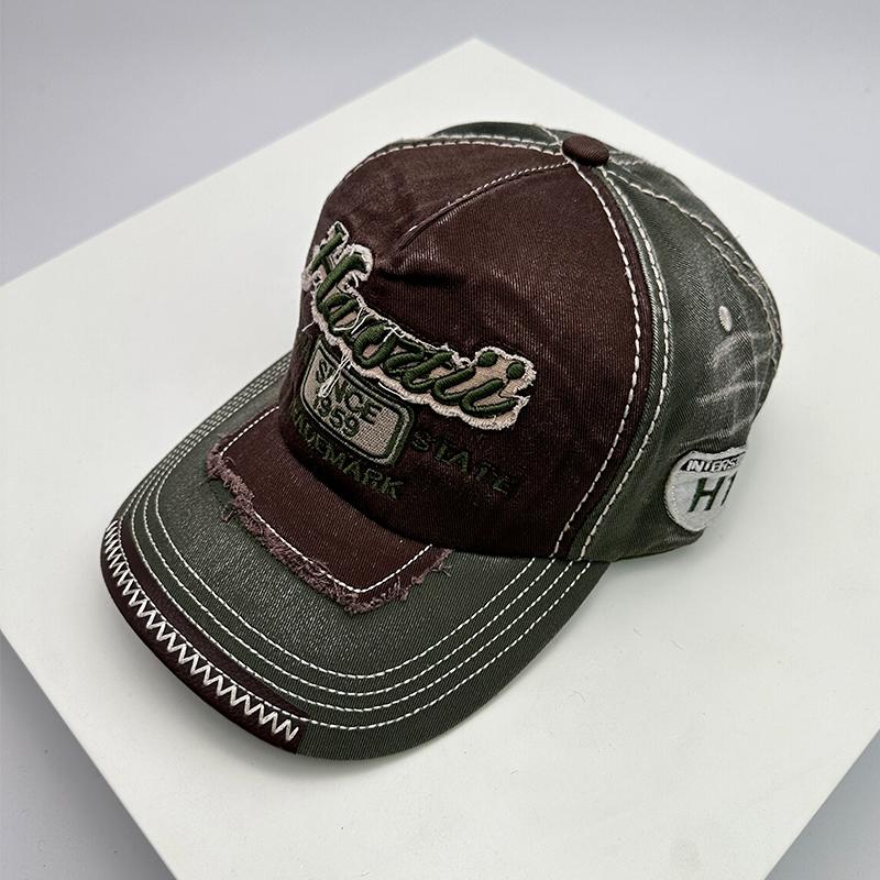 Washing For Men And Women Baseball Caps Cotton Snapback Hats Embroidery Latest All-Match Fashion Letter Print Leisure Distressed Korean Style