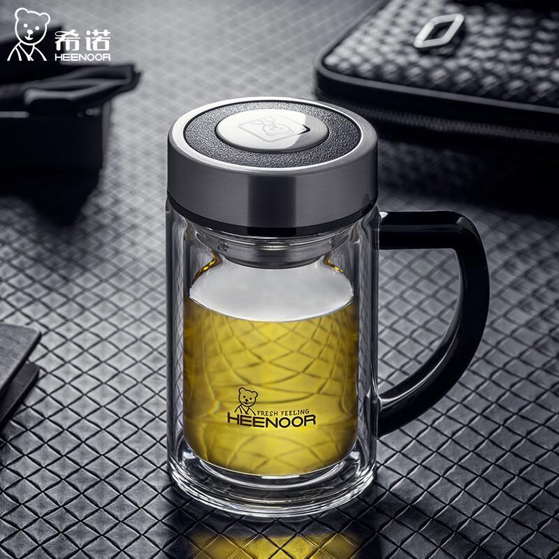 Xinuo Double-Layer Glass Office Mug