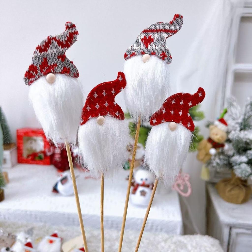 Julbukett Dekoration Hänge, Snögubbe för Äldre Julgran, Ren Blomma Dekoration Tillbehör