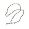 Chic Letter Square Pendant Necklace - Trendy Hip Hop Clavicle Chain for Women