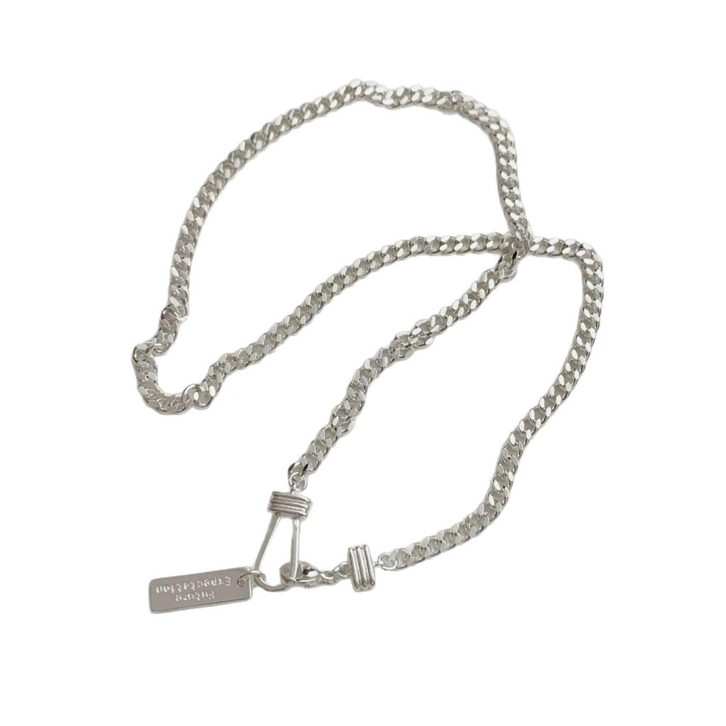 Chic Letter Square Pendant Necklace - Trendy Hip Hop Clavicle Chain for Women