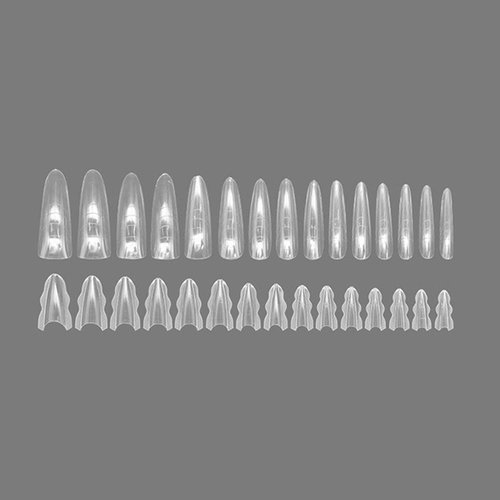 Ultradünne doppelseitige künstliche Nägel Sargform Nagelspitzen für den professionellen Gebrauch in Nagelstudios