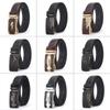 Men's Genuine Leather Crocodile Pattern Automatic Buckle Belt