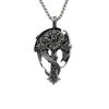 Skull Dragon Pendant, Retro Titanium Steel Necklace Sweater Chain Accessories