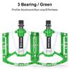 WEST BIKING Professionelle Fahrradpedale 280g Leichtes CNC-Aluminium 3-fach-Lager aus Molybdänstahl Erweiterte Fahrradteile