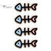 Acrylic Hairpin 4Pcs Girl Macaron Color Ocean Fish Shape Colorful Bone Hair Clip Clips Smooth Rounded Edges Daily Styling Accessory Playful Design