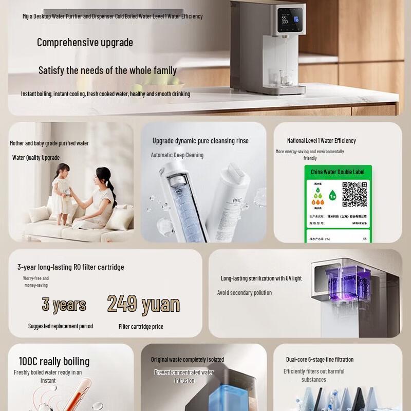 Xiaomi Mijia Desktop RO Water Purifier - Cool Boiled Water Edition