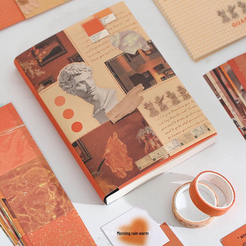 Yihe Retro Journal Gift Set: High-Value Stickers, Memo Pads, and DIY Literary Journal Book.