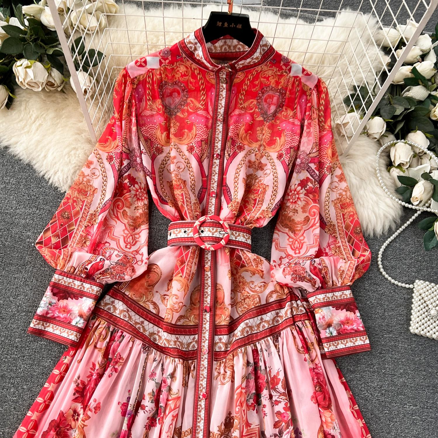 Богемное шифоновое зеленое платье макси — фото 7