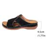 2026 Fashionable Plus Size Open-Toe Wedge Sandals for Women - Comfortable, Lightweight, Versatile, and Stylish Hollow Design