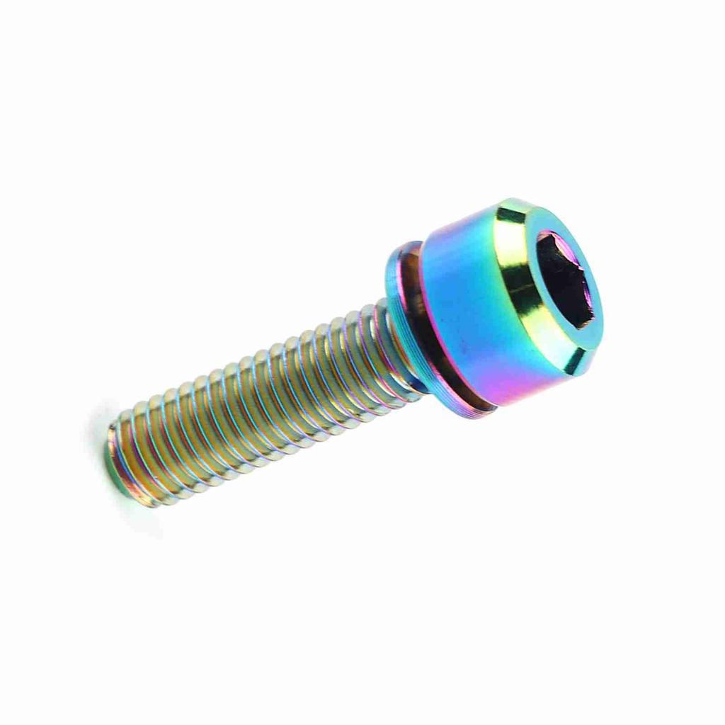 Titanium Alloy Bicycle Titanium Tapered Head Bolt Screw With Washer For Mountain Bike