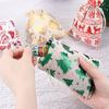 Linen Wedding Favor Elk Snowman Drawstring Pouch Jute Gift Bags Merry Christmas Candy Organizer