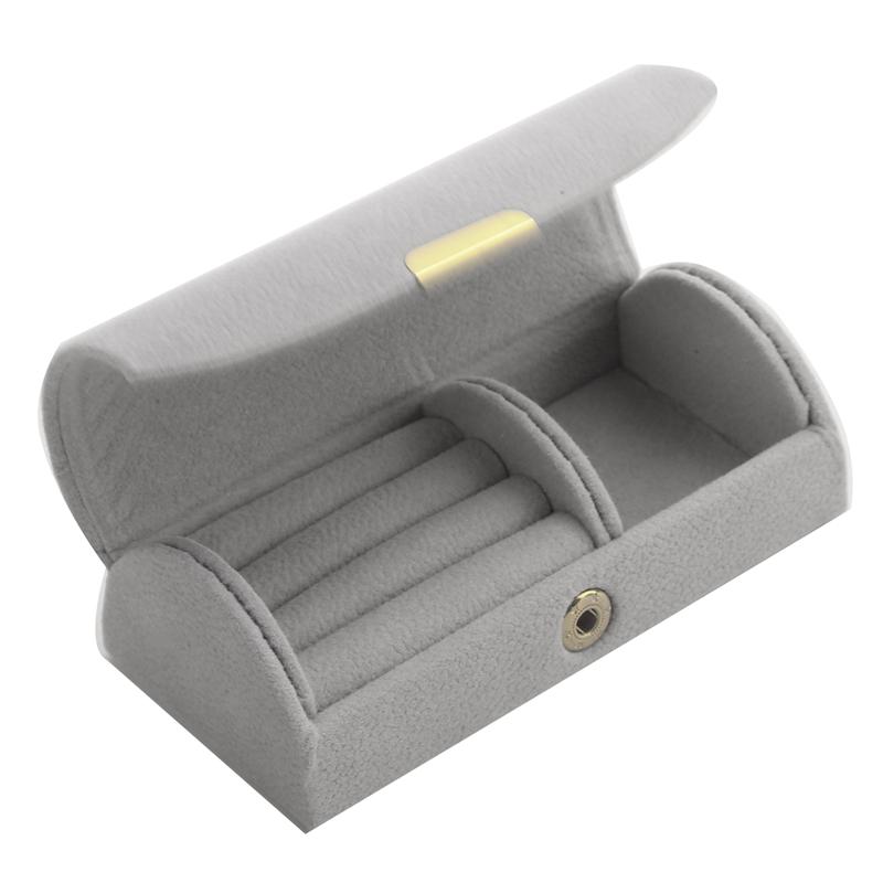 Velvet Jewelry Storage Box Portable Travel Ring Earrings Necklace Jewelry Organizer Display Case Earrings Necklace Storage Box