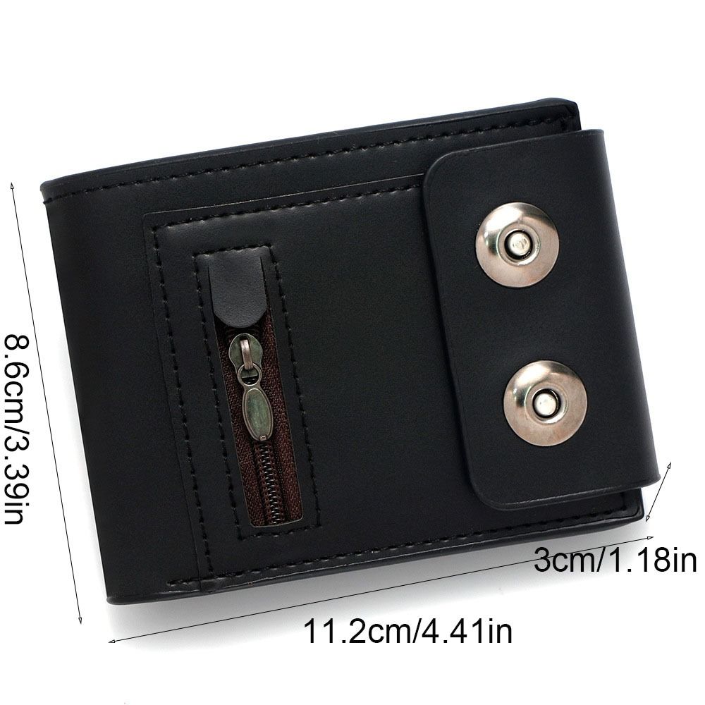 Magnetic Buckle Men's Wallet Anti-Theft Credit Card Holder Casual Short Card Bag  Daily Use