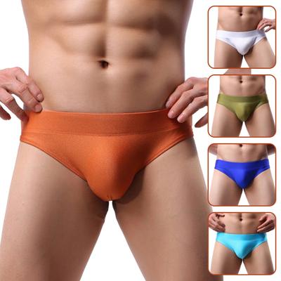 Pánské spodky Jednobarevné Ochranné Slim Fit Bulge Pouch Tenké Pánské kalhotky Vnitřní oblečení Oblečení