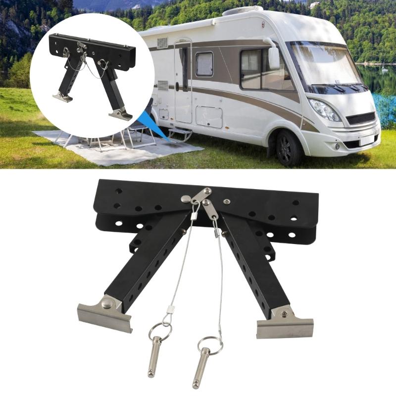 Foldable Step Stabilizer 2.8-11.3in Adjustable Step Stabilizer Support Stabilizer for Campers Trailer Easy Installation