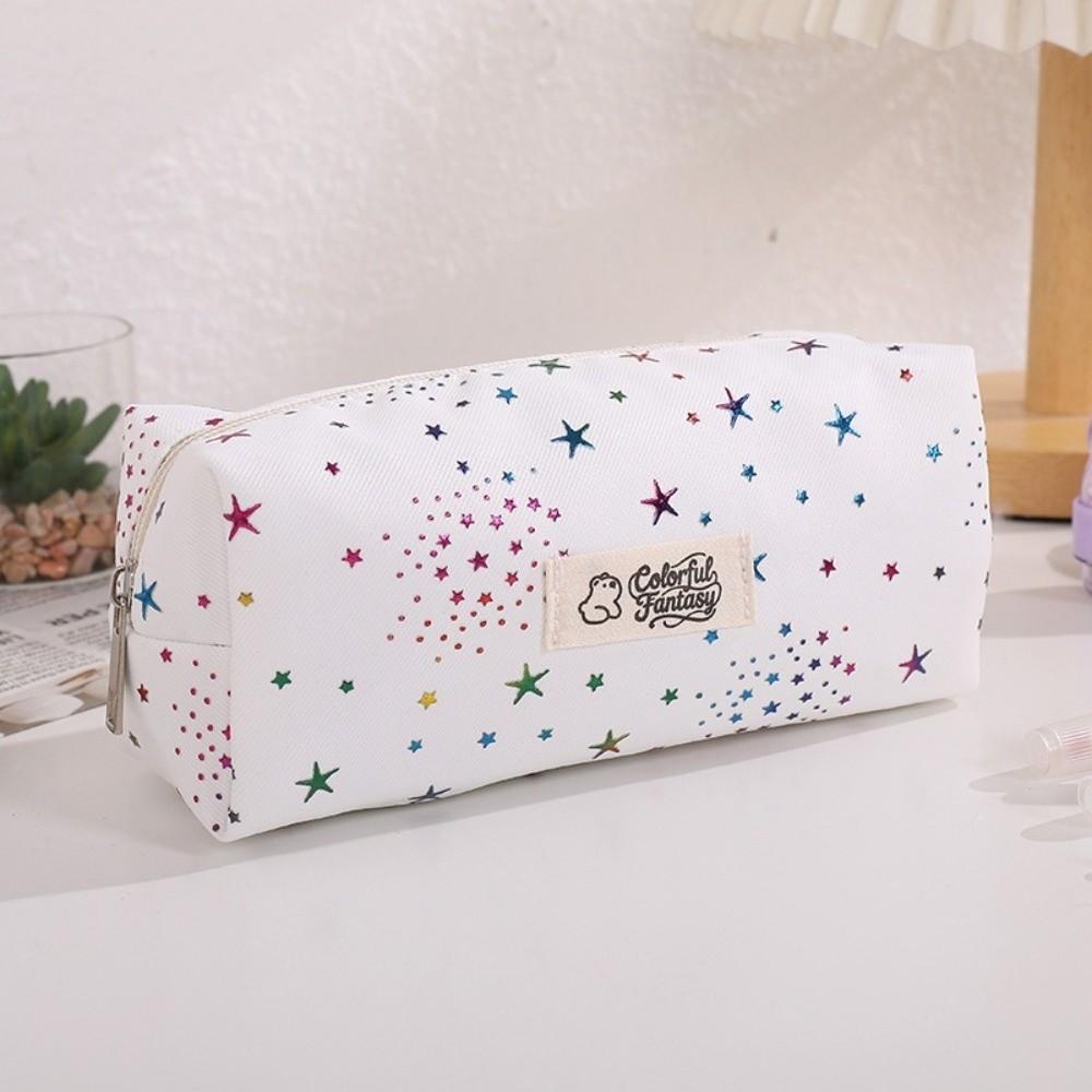 Shining Star Print Pen Bag Large Capacity Stationery Bag Durable Pencil Pouch  Gift