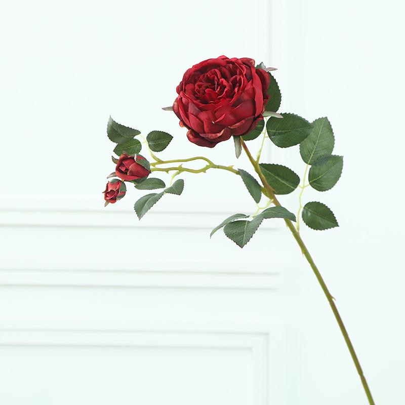 

Искусственный цветок свадебный искусственный цветок Touch увлажняющий клей роза 72cm Royal Rose ярко-красный