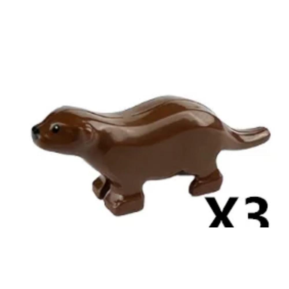 MOC ZOO Farma Zvířat Stavební Kostky Sova Ještěrka Chobotnice Veverka Prase Pes Kuře Kočka Holub Myš Vlk Králík Mini DIY Kostka K060