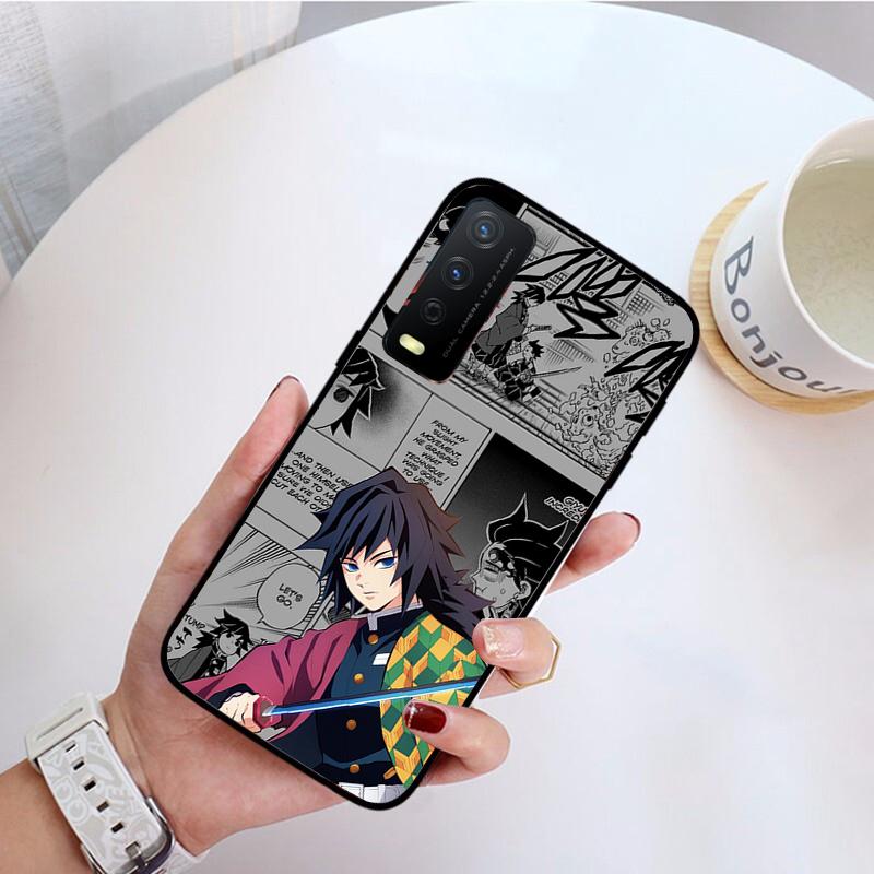 Capa de Celular Demon Slayer Kimetsu Kamado Para VIVO Y31 Y21 Y70 Y21S Y20 Y72 1907 Y12 Y11S Y53S Y33S Y55 Y76 Y51 Y15S Y01