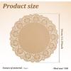 100 Pcs Paper Doilies, 13.4 inch Round Disposable Lace Paper Place Mats Placemat, Decorative Table Pad for Food Cakes Crafts Party Weddings Tableware