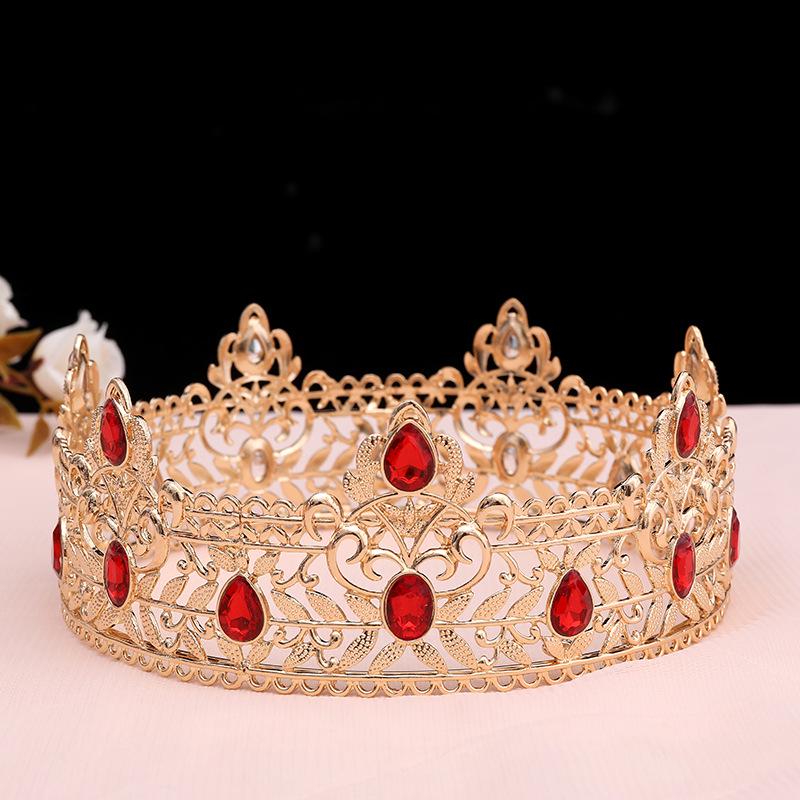 Rochie multicoloră pentru bărbați, coroană aurie - Accesoriu pentru ziua de naștere sau mireasă în stil european și american