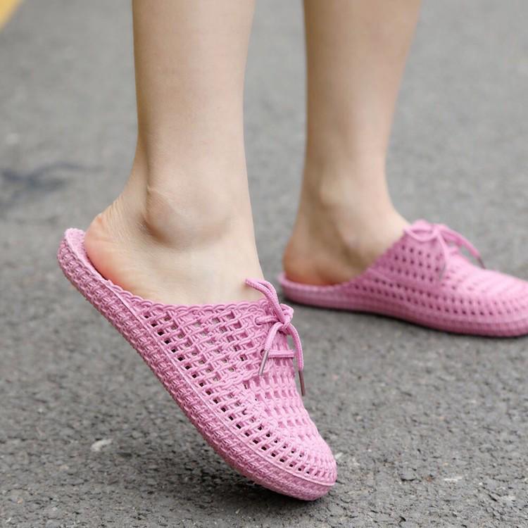 Women's Thick-Soled Bow Bathroom Slippers - Soft Sole, In Stock (Summer 2023)