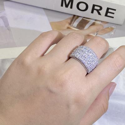 Eight Heart Eight Arrow Zircon Ring Fashion European and American Rings