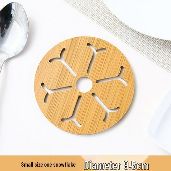 Cartoon Wooden Coaster - Heat-Resistant, Anti-Slip Pad for Kitchen and Table Use