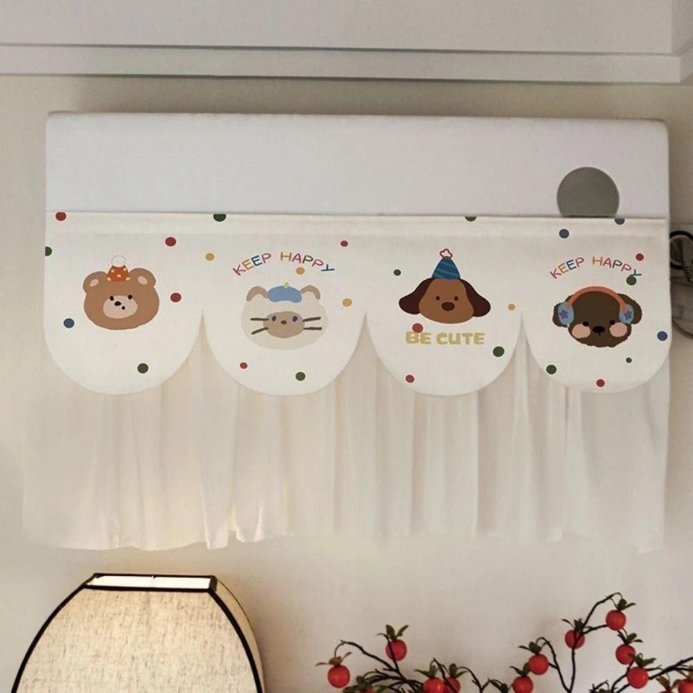 Cute Air Conditioning Wind Curtain Anti-Direct Blowing 90*40cm Air Conditioner Guide Curtain No-punching Adhesive