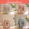 Cute Bunny Ear School Backpack For Girls Waterproof Nylon With 14in Laptop Compartment