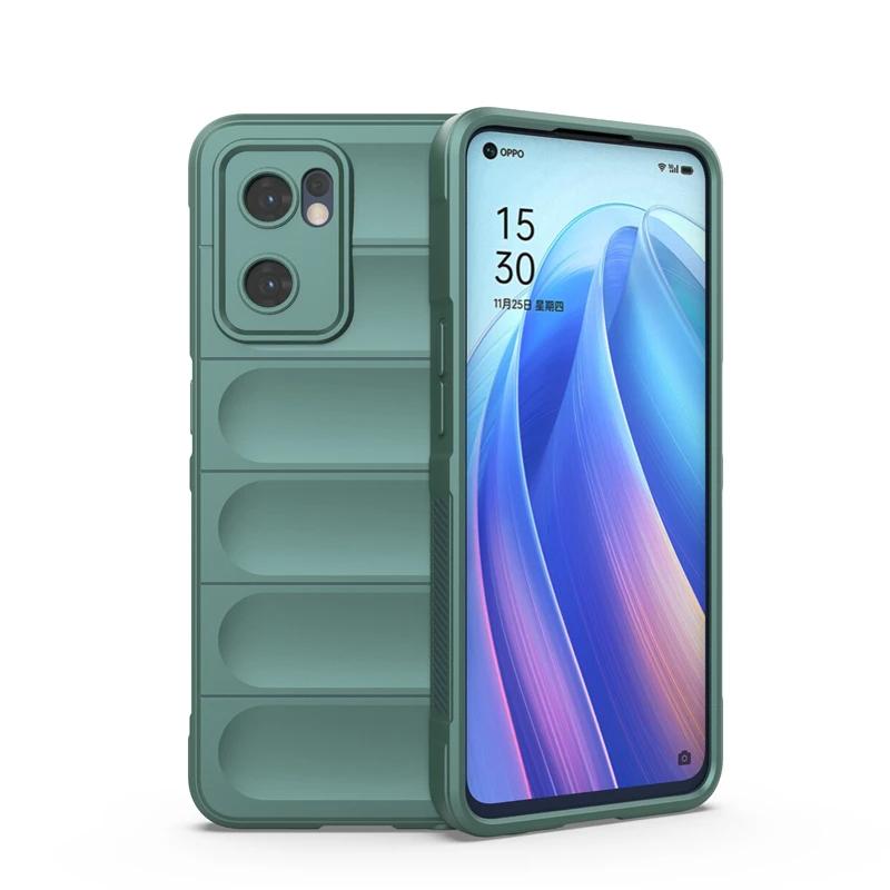 Hülle für OPPO Reno7 Reno 7 Pro 5g Globale Rückseite Telefonhülle Flüssigsilikon Stoßfeste Panzerhüllen Funda Coque