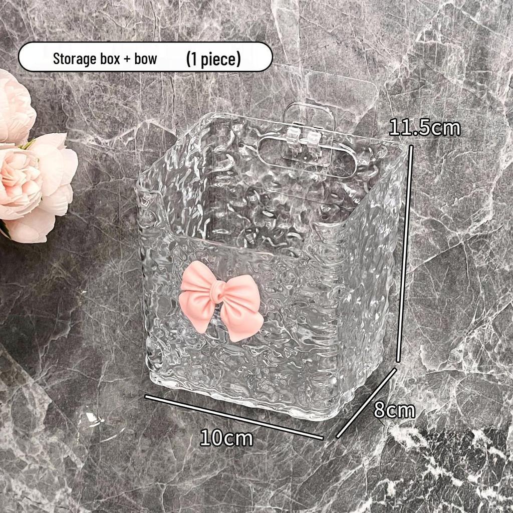 Nástěnný držák na žínky a zubní kartáčky - Úložný box bez nutnosti vrtání