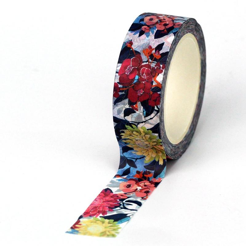 NEW 1PC. 10M Decorative Plant Flowers Leaves Washi Tape Set Scrapbooking Journaling Adhesive Masking Tape Cute Papeleria