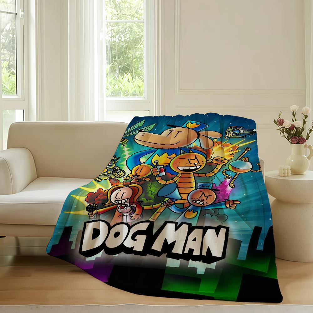 Cartoon Cute D Dog M manS Blanket For Sofa Office Bed Plane Travel Sleep Read Relax Camping Soft And Warm