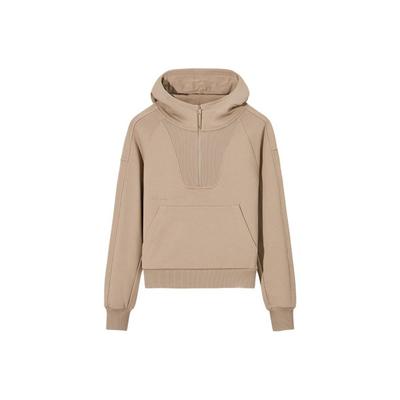 Comfortable Simple Hooded Versatile Casual Solid Color Loose Sweatshirt Women Sweatshirt 162547708S-1