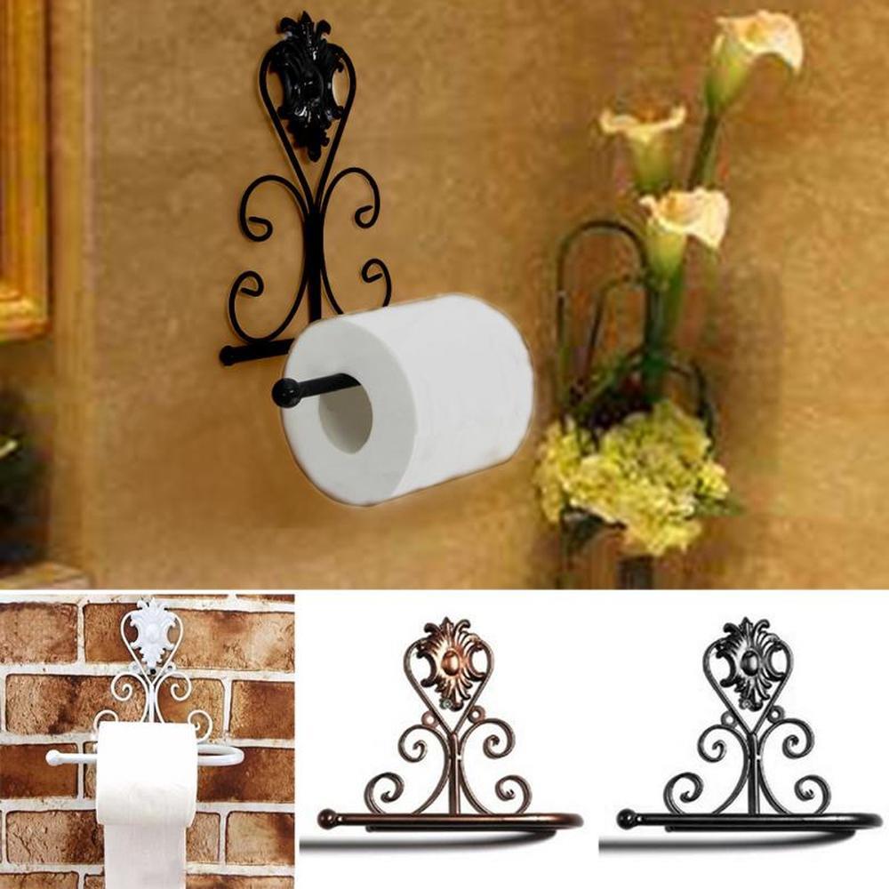 Buy bathroom Bathroom Accessories Bathroom Wall Paper Roll Holder Iron Toilet Paper Toilet Paper