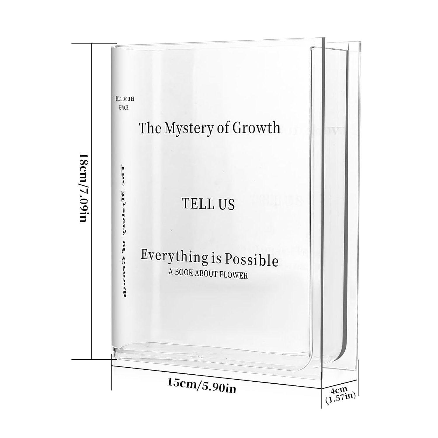 

Комната Прозрачная Ваза Художественный Культурный Аромат Новая Прозрачная Книжная Ваза Книжные Вазы 1Pc