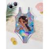 Girls One Piece Swimsuit Cute Cartoon Colorful Mermaid Print Sleeveless Swimwear Kids Summer Beach Bathing Suit