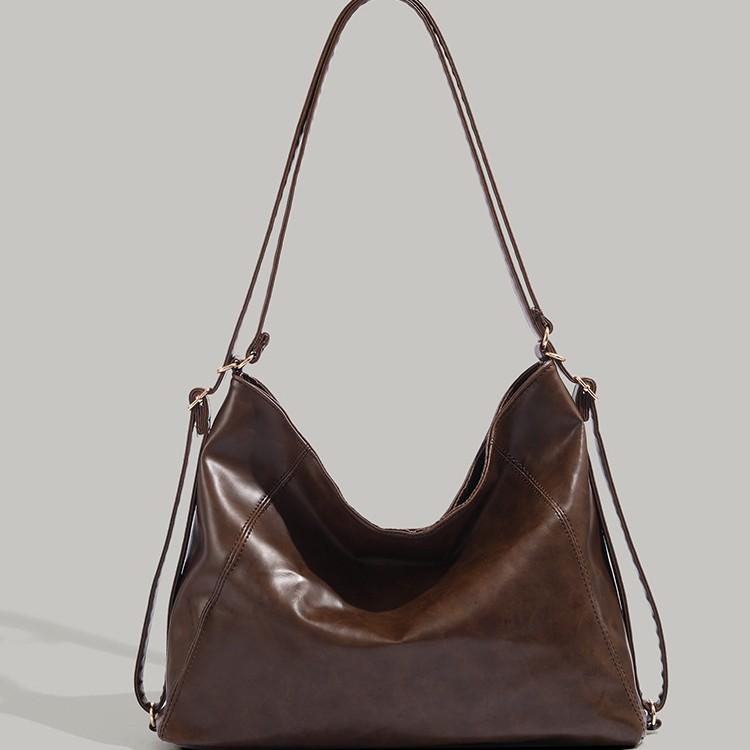 Melard Retro Single Shoulder Crossbody Bag for Women, Autumn Winter 2024 New Fashionable Tote Bag, One Bag Three Uses Small Backpack