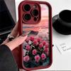 Seaside Rose iPhone 17 Case for Apple 16 Pro/14 Pro Max/13 - Trendy Cross-Border Design