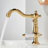 Basin Faucets Antique Brass Bathroom Faucets Industrial Style Sindle Hole Dual Handle Contemporary Water Mixer Tap  85537