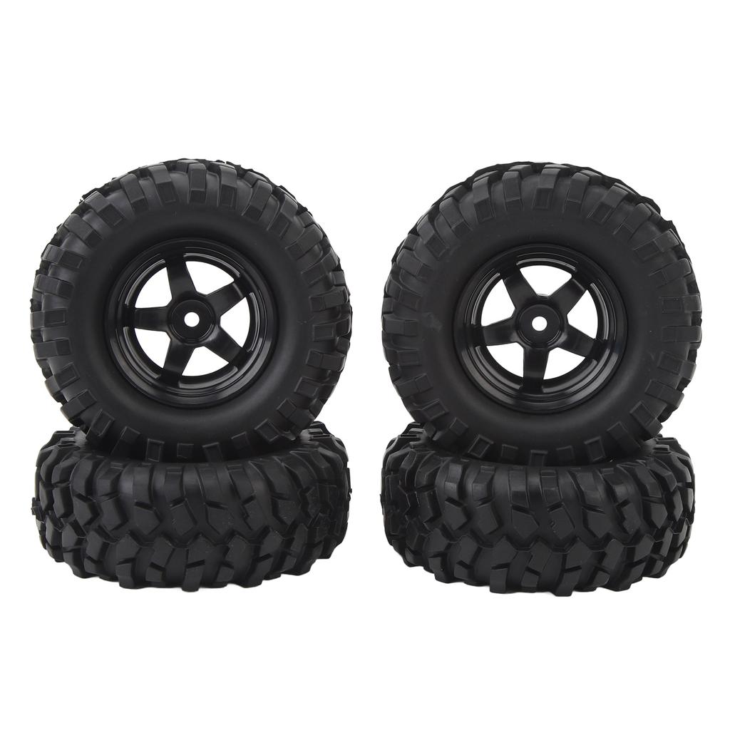 4pcs 1.9in RC Wheel Rims Tires Set For 1 10 RC Crawler Car Universal RC Crawler Wheel Rims Rubber Tires RC Accessories
