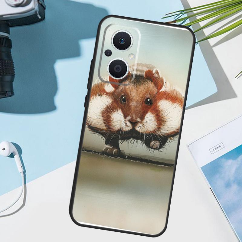 Cute Lovely Pet Hamster Cover For OPPO Reno 14 Pro 10 11 12 13 14F 13F 12F 11F 7 8 Lite OPPO Find X9 X6 X5 X8 Pro Case
