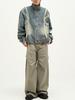 Men's Retro Patchwork Denim Jacket - Loose Fit, Casual Versatile Design for Spring and Autumn