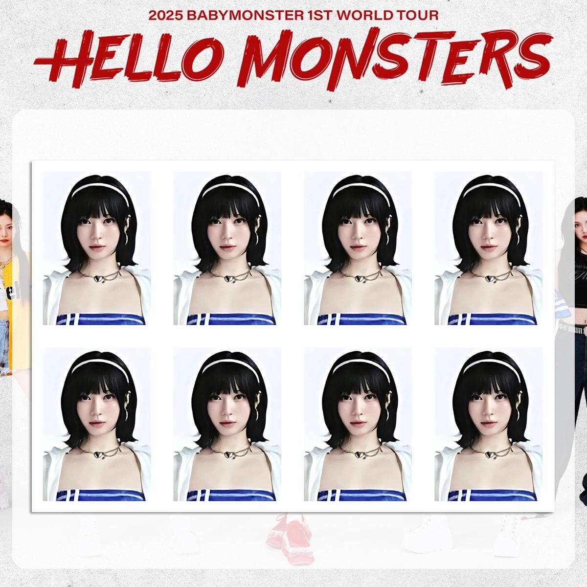 BABYMONSTER Встреча с фанатами-сокровищами Ограниченная ID-фотография места проведения в Тибе