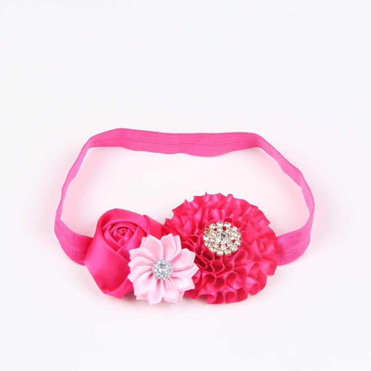 New children's hair band hair accessories newborn hair band lace flower baby headwear
